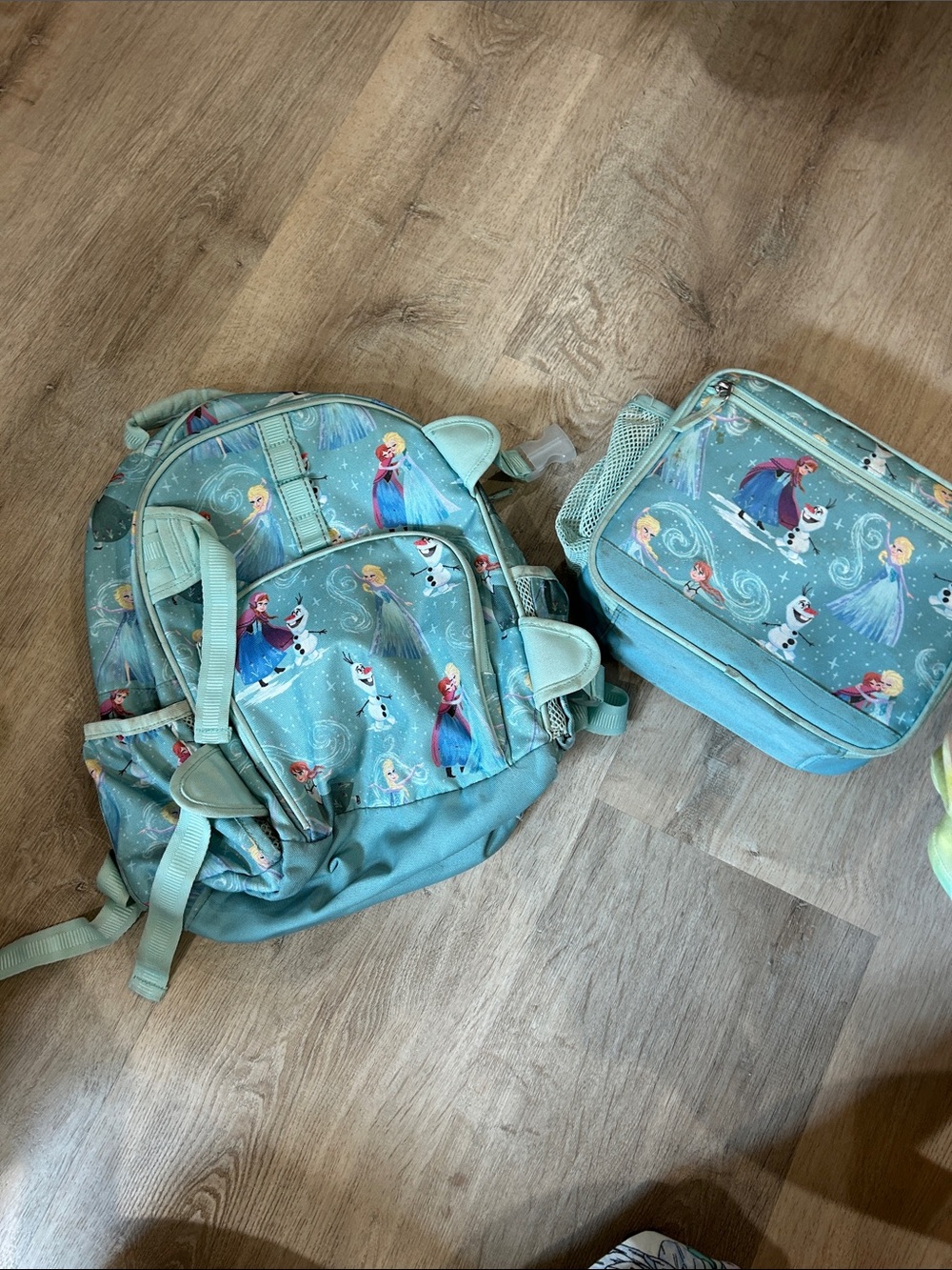 Frozen Kids Backpack and Lunch Bag Set - Light Teal